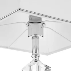 Bordlamper ^ ORION Veronique bordlampe, smal fod, hvid/krom