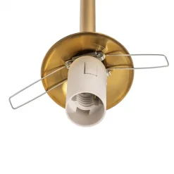 Væglamper ^ ALDEX Væglampe Alison, 2 lyskilder, messing/hvid, 89 cm