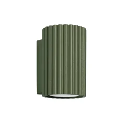 SOLLUX LIGHTING Væglamper|Væglamper > Væglampe ALORA, højde 10 cm, olivengrøn, metal, 1 x GU10