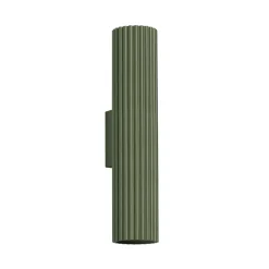 SOLLUX LIGHTING Gang|Væglamper > Væglampe ALORA, højde 30 cm, olivengrøn, metal, 2 x GU10