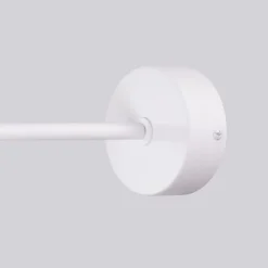 SOLLUX LIGHTING Væglamper > Væglampe Astral, hvid, udspring 22 cm, stål/glas