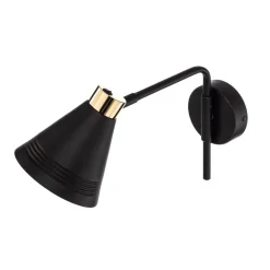 Euluna Væglamper > Væglampe Avalone udhæng 34 cm sort/messing