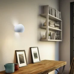 Væglamper ^ SOLLUX LIGHTING Væglampe Bullet op/ned i keramik i hvid