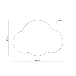 Væglamper|Væglamper ^ TK Lighting Væglampe Cloud, grøn, metal, 38 cm bred, 2 lyskilder, G9