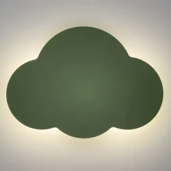 Væglamper|Væglamper ^ TK Lighting Væglampe Cloud, grøn, metal, 38 cm bred, 2 lyskilder, G9