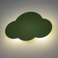 Væglamper|Væglamper ^ TK Lighting Væglampe Cloud, grøn, metal, 38 cm bred, 2 lyskilder, G9