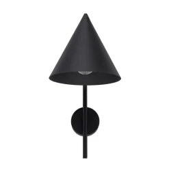 Væglamper|Væglamper ^ TK Lighting Væglampe Cono, 1 lyskilde, sort, E27