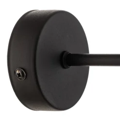 Væglamper ^ TK Lighting Væglampe Cubus, sort/røggrå, glas, 30 cm høj, E27