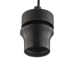 Væglamper ^ TK Lighting Væglampe Cubus, sort/røggrå, glas, 30 cm høj, E27