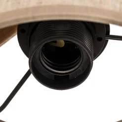 Væglamper ^ TK Lighting Væglampe Deva Nature, tekstil, træ