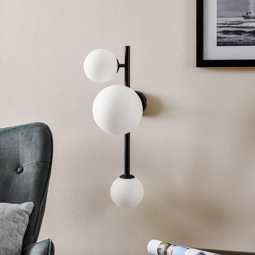 ALDEX Væglamper|Væglamper > Væglampe Dione, 3 lyskilder, sort
