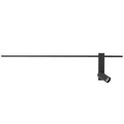 Nowodvorski Lighting Gang|Pendellamper > Væglampe EASY RIGHT, sort Bredde 80 cm Metal GU10 + LED