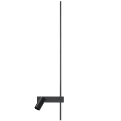 Nowodvorski Lighting Gang|Pendellamper > Væglampe EASY RIGHT, sort Bredde 80 cm Metal GU10 + LED