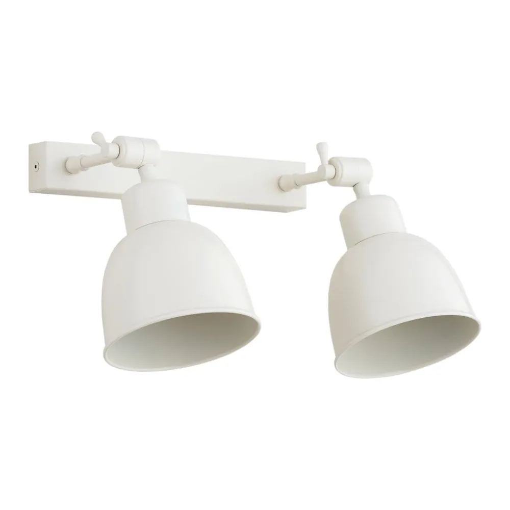 Væglamper|Væglamper ^ Argon Væglampe Emoti, beige, 2 lyskilder, stål, længde 27 cm