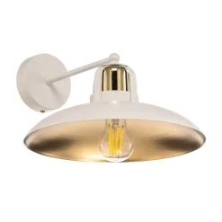 Eko-Light Væglamper > Væglampe Felix, hvid/guld