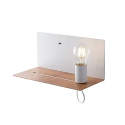 Eco-Light Væglamper > Væglampe Flash, hvid, bredde 33 cm, aluminium