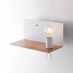 Eco-Light Væglamper > Væglampe Flash, hvid, bredde 33 cm, aluminium
