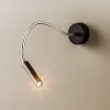 Væglamper|Væglamper ^ SOLLUX LIGHTING Væglampe Flexa med fleksibel arm, sort