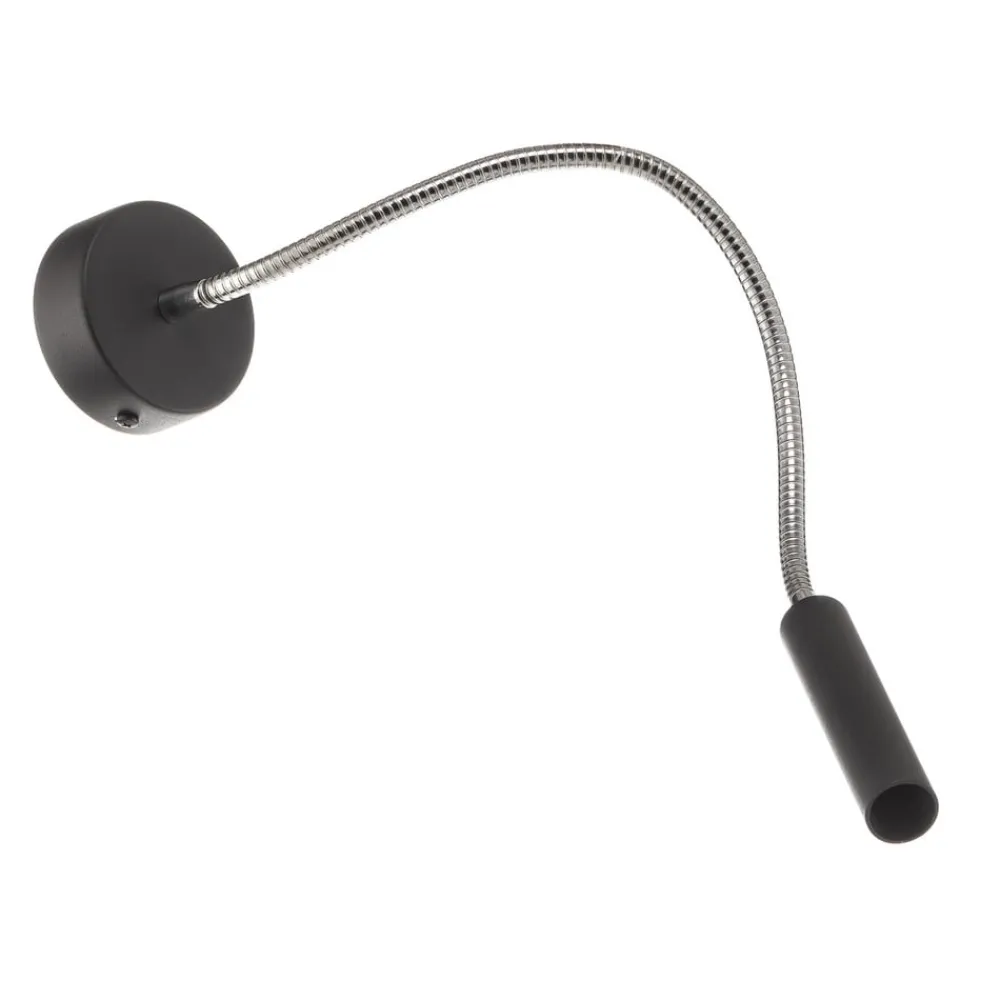 Væglamper|Væglamper ^ SOLLUX LIGHTING Væglampe Flexa med fleksibel arm, sort