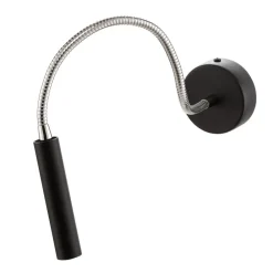 Væglamper|Væglamper ^ SOLLUX LIGHTING Væglampe Flexa med fleksibel arm, sort