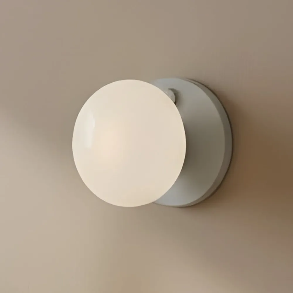 ALDEX Væglamper|Væglamper > Væglampe Flo, grå, Ø 19 cm, glas