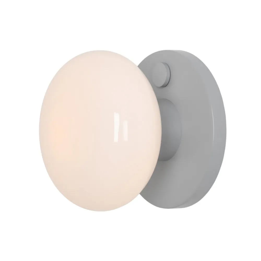 ALDEX Væglamper|Væglamper > Væglampe Flo, grå, Ø 19 cm, glas