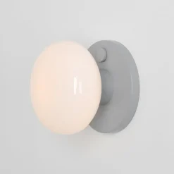 ALDEX Væglamper|Væglamper > Væglampe Flo, grå, Ø 19 cm, glas