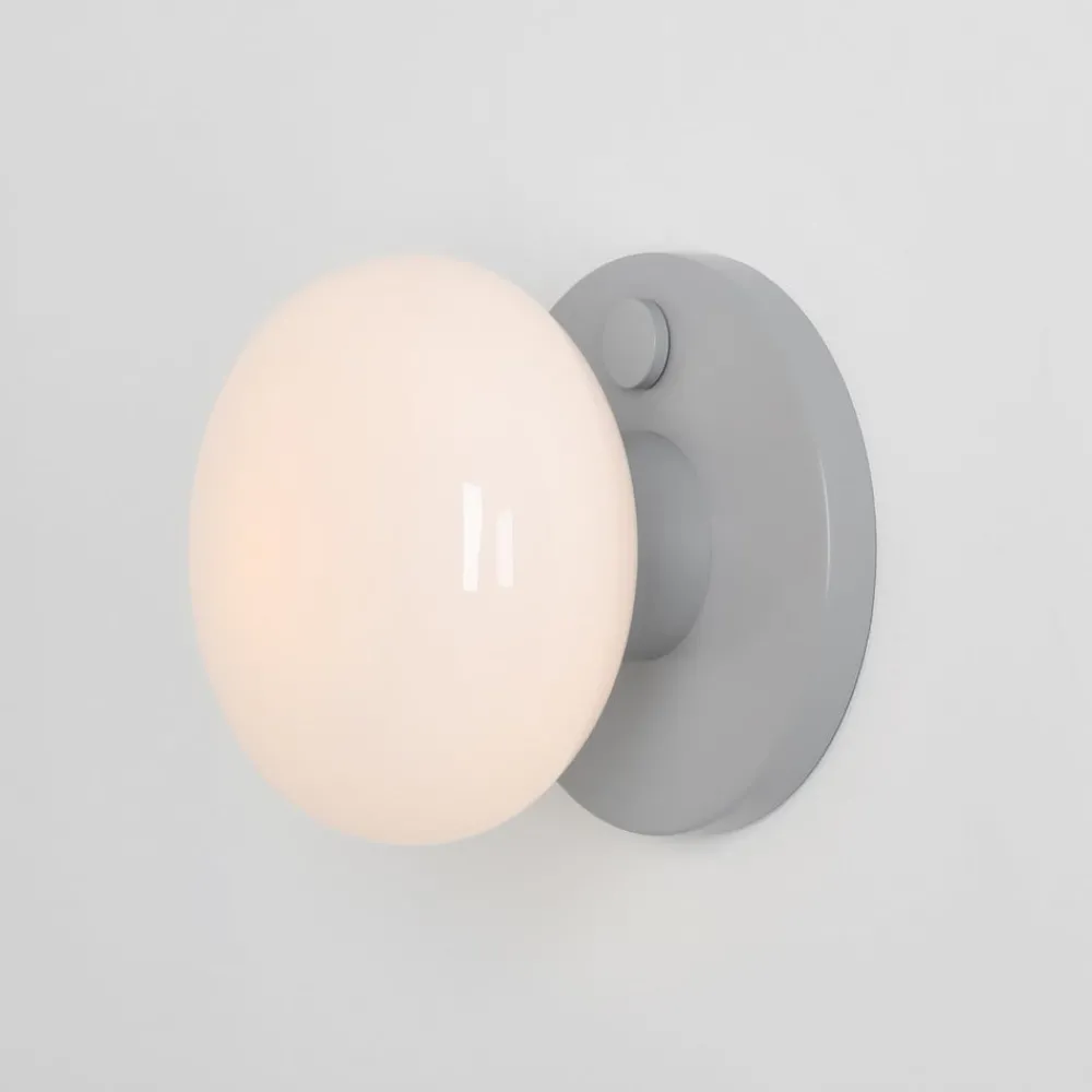 ALDEX Væglamper|Væglamper > Væglampe Flo, grå, Ø 19 cm, glas