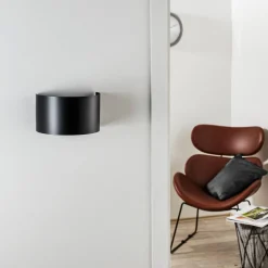 EMIBIG LIGHTING Væglamper|Væglamper > Væglampe Fold med buet skærm i sort