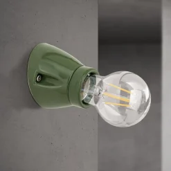 ORION Væglamper > Væglampe Frost, grøn, keramik, E27