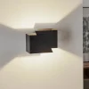 EMIBIG LIGHTING Væglamper > Væglampe Frost i kantet form, sort