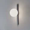 ALDEX Væglamper > Væglampe Garda, sort, metal, glas, 1 lyskilde