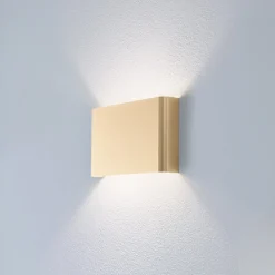 Gang|Pendellamper ^ Nowodvorski Lighting Væglampe Haga, guldfarvet, metal, 25 cm bred, G9
