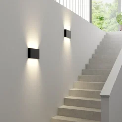 Nowodvorski Lighting Væglamper|Væglamper > Væglampe Haga, 3 stk., grafit, G9, op/ned, 15 cm høj