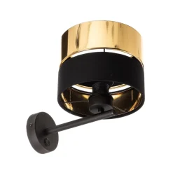 TK Lighting Gang|Pendellamper > Væglampe Hilton, sort/guld