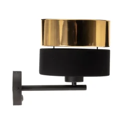 TK Lighting Gang|Pendellamper > Væglampe Hilton, sort/guld