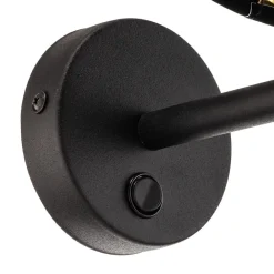 TK Lighting Gang|Pendellamper > Væglampe Hilton, sort/guld