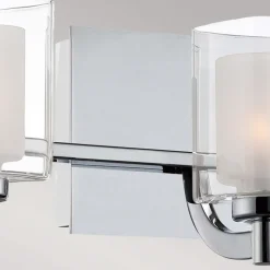 QUOIZEL Væg- Og Spejllamper > Væglampe Kolt IP44 med dobbelt glasskærm, tre lamper