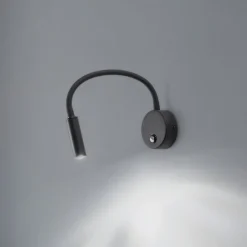 TK Lighting Væglamper|Væglamper > Væglampe Lagos, 45 cm, sort, læselampe, justerbar, G9