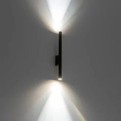 Væglamper ^ Nowodvorski Lighting Væglampe Laser, brun, metal, 40 cm høj, G9