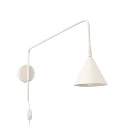 SOLLUX LIGHTING Væglamper|Væglamper > Væglampe LYS, beige, Ø 14 cm, metal, stik, E14