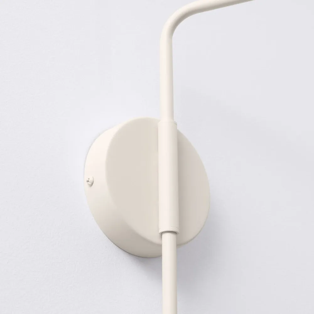 SOLLUX LIGHTING Væglamper|Væglamper > Væglampe LYS, beige, Ø 14 cm, metal, stik, E14