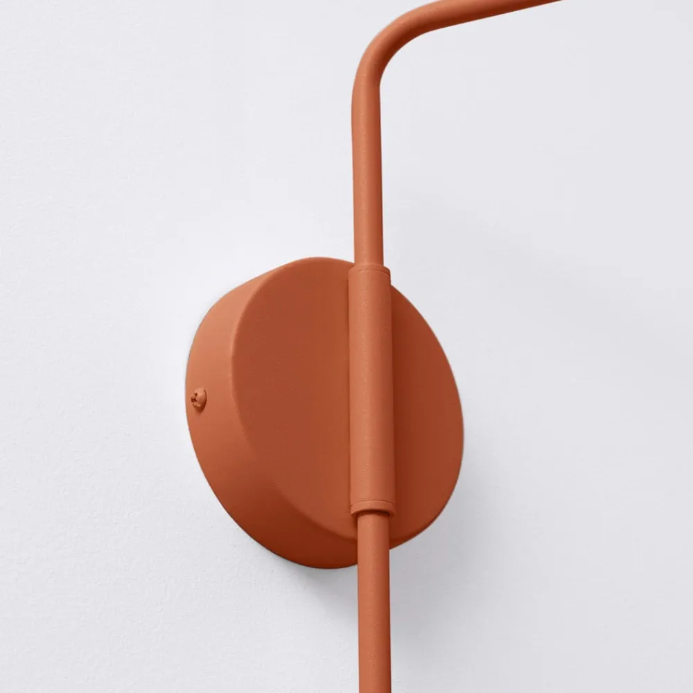 SOLLUX LIGHTING Væglamper|Væglamper > Væglampe LYS, okker, Ø 14 cm, metal, stik, E14