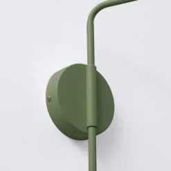 SOLLUX LIGHTING Pendellamper|Væglamper > Væglampe LYS, olivengrøn, Ø 14 cm, metal, stik, E14