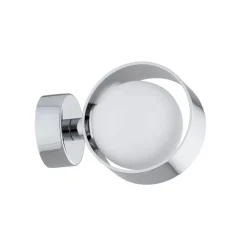 Væg- Og Spejllamper ^ Argon Væglampe Mado, stål kromfarvet, glas opal, 1 lyskilde