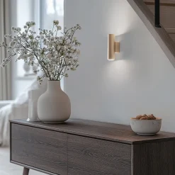 Argon Væglamper|Væglamper > Væglampe Marion Plus, guld, GU10, stål, højde 18 cm