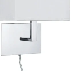 Searchlight Væglamper > Væglampe 6519 med LED-læselampe, krom