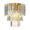 Milagro Lighting Væglamper > Væglampe Milano, højde 27 cm, guld/krystal, glas, 2 x E14