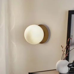 EMIBIG LIGHTING Gang|Pendellamper > Væglampe Minerva K1 med sort metalramme