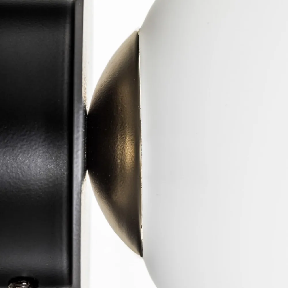 EMIBIG LIGHTING Gang|Pendellamper > Væglampe Minerva K1 med sort metalramme